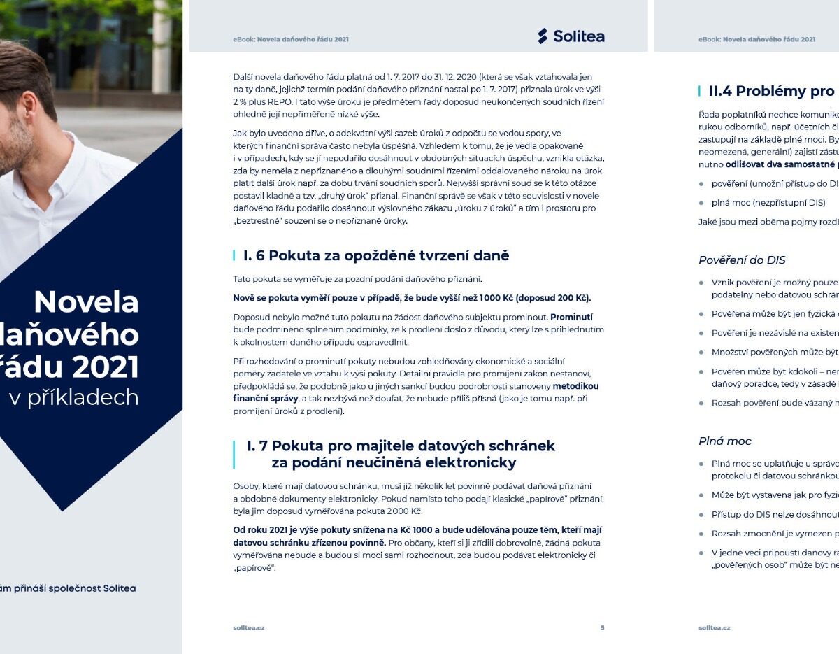 Novela daňového řádu 2021 v příkladech